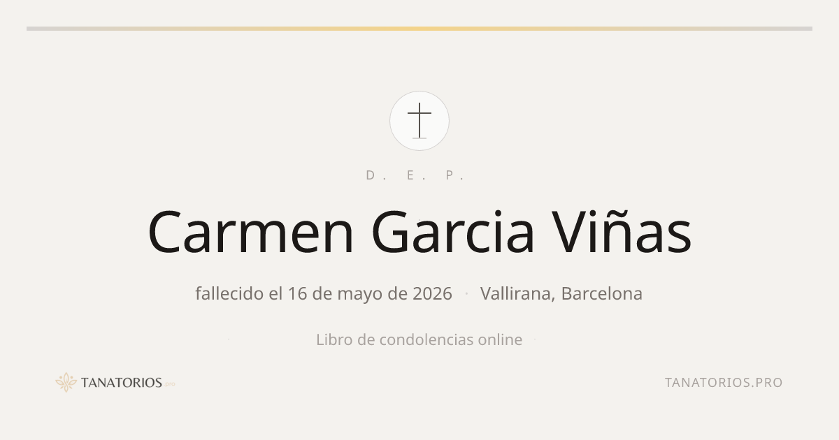Memorial de Carmen Garcia Viñas