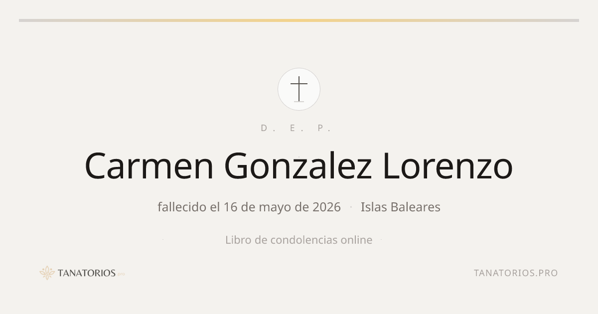 Memorial de Carmen Gonzalez Lorenzo