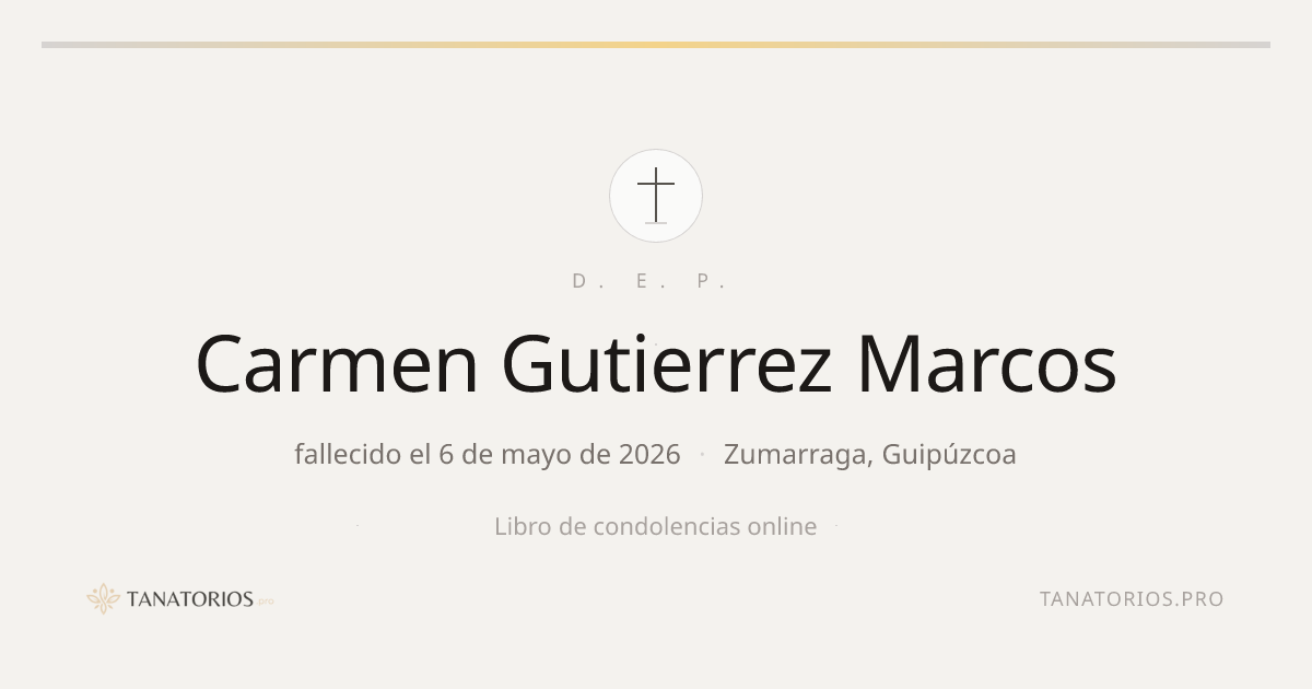 Memorial de Carmen Gutierrez Marcos