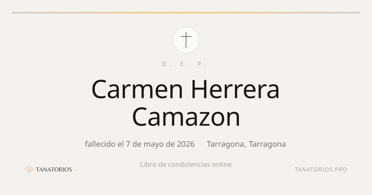 Memorial de Carmen Herrera Camazon