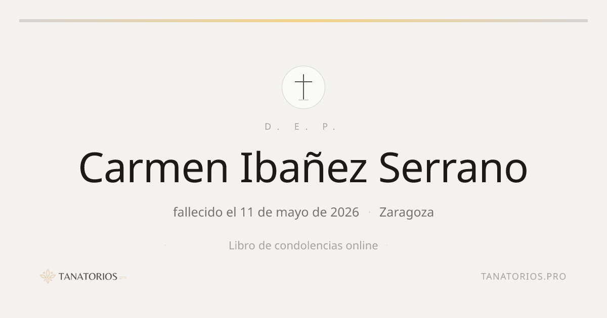 Memorial de Carmen Ibañez Serrano