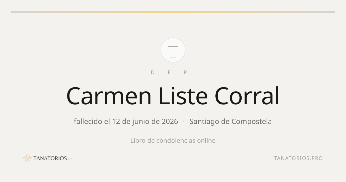 Memorial de Carmen Liste Corral