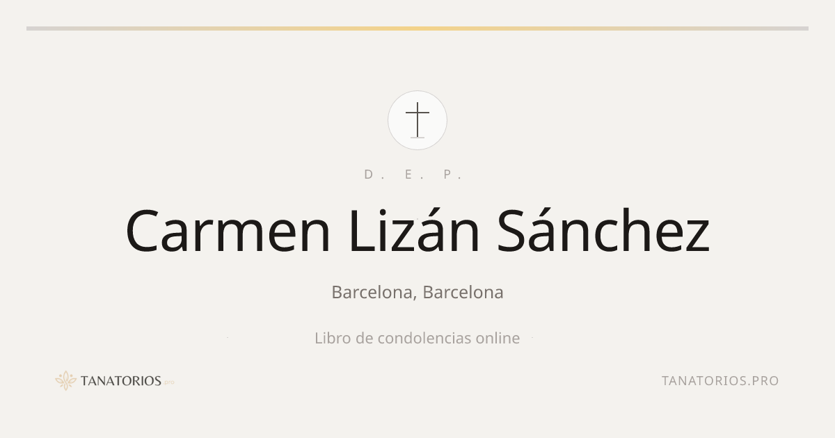 Memorial de Carmen Lizán Sánchez