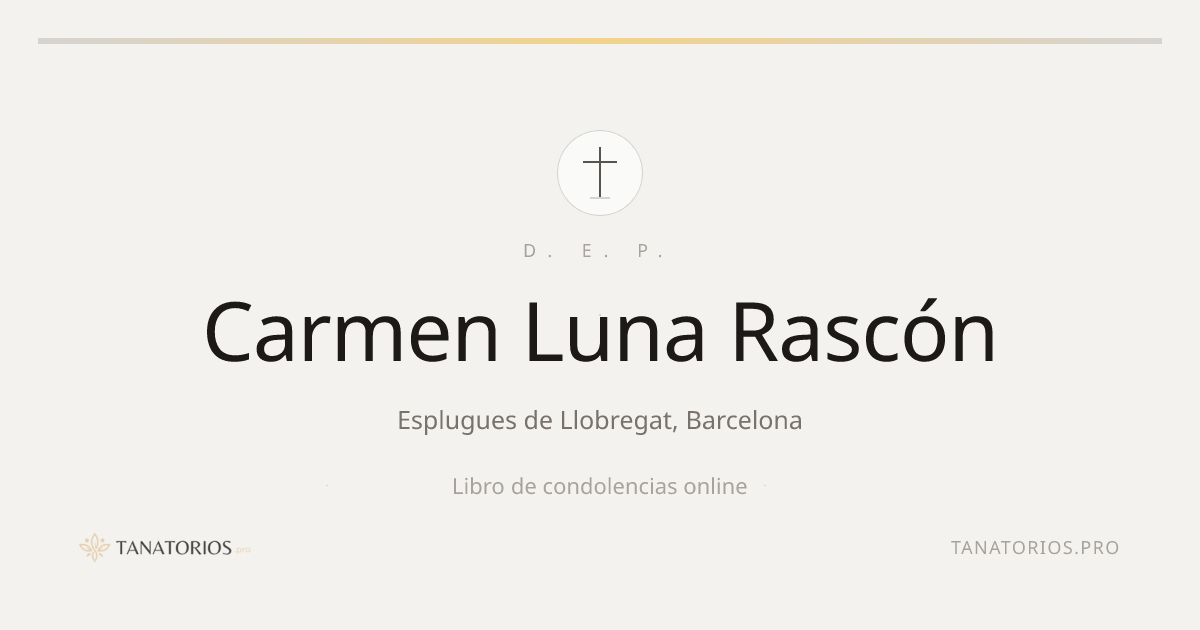 Memorial de Carmen Luna Rascón