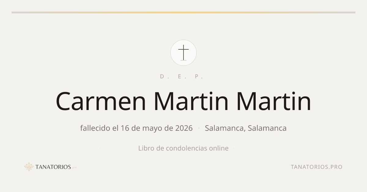 Memorial de Carmen Martin Martin