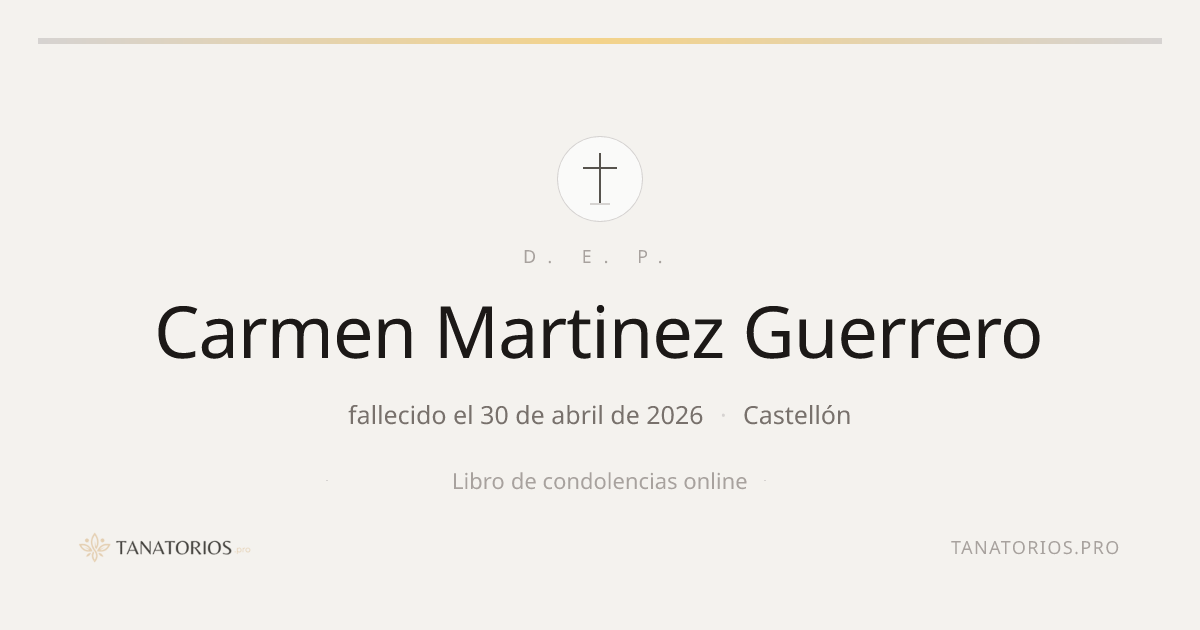 Memorial de Carmen Martinez Guerrero