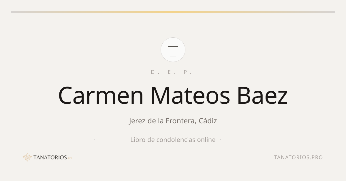 Memorial de Carmen Mateos Baez