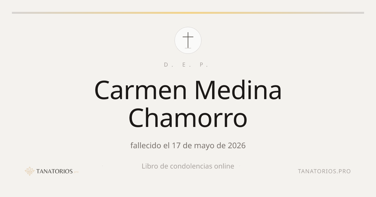 Memorial de Carmen Medina Chamorro