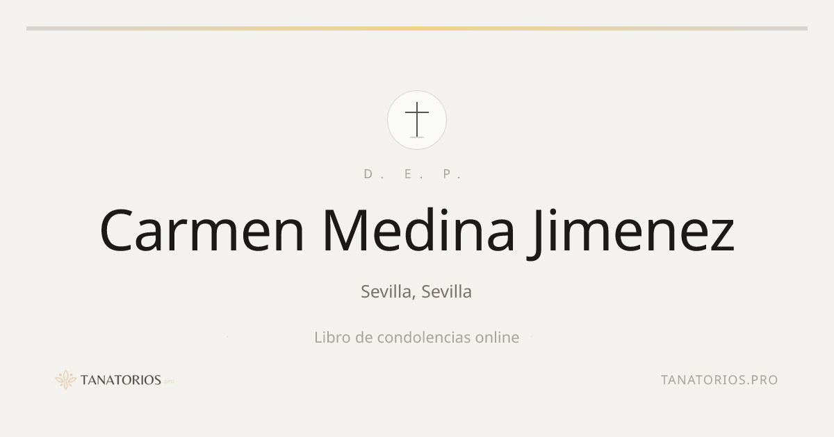 Memorial de Carmen Medina Jimenez