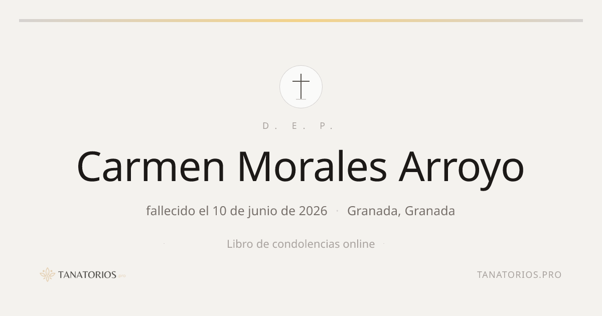 Memorial de Carmen Morales Arroyo