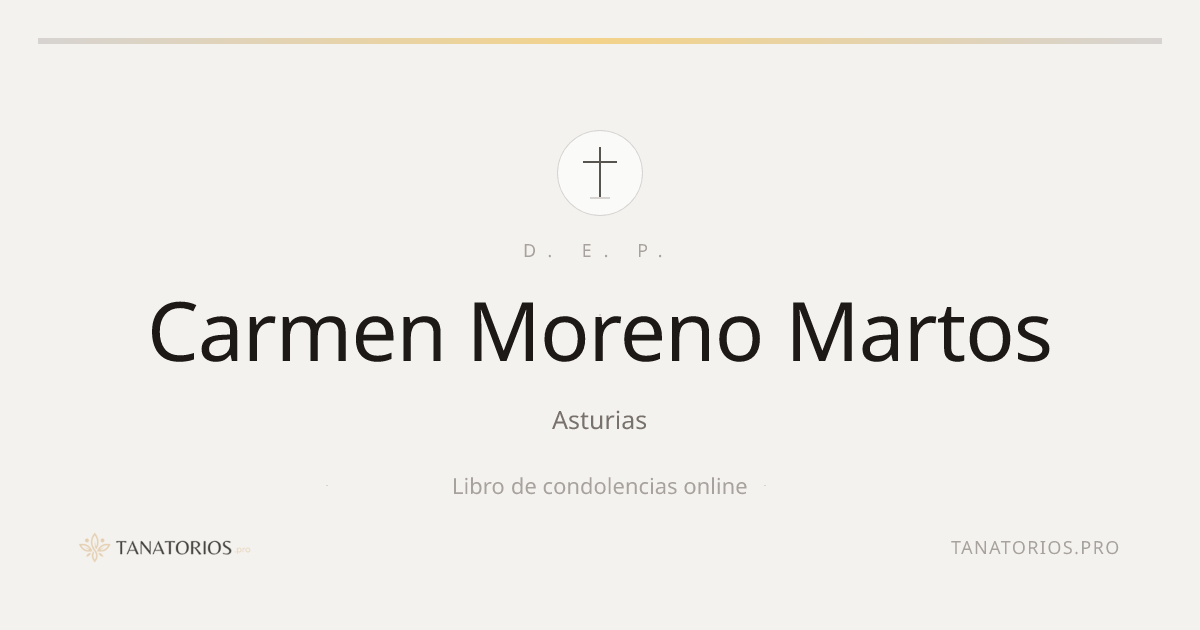 Memorial de Carmen Moreno Martos