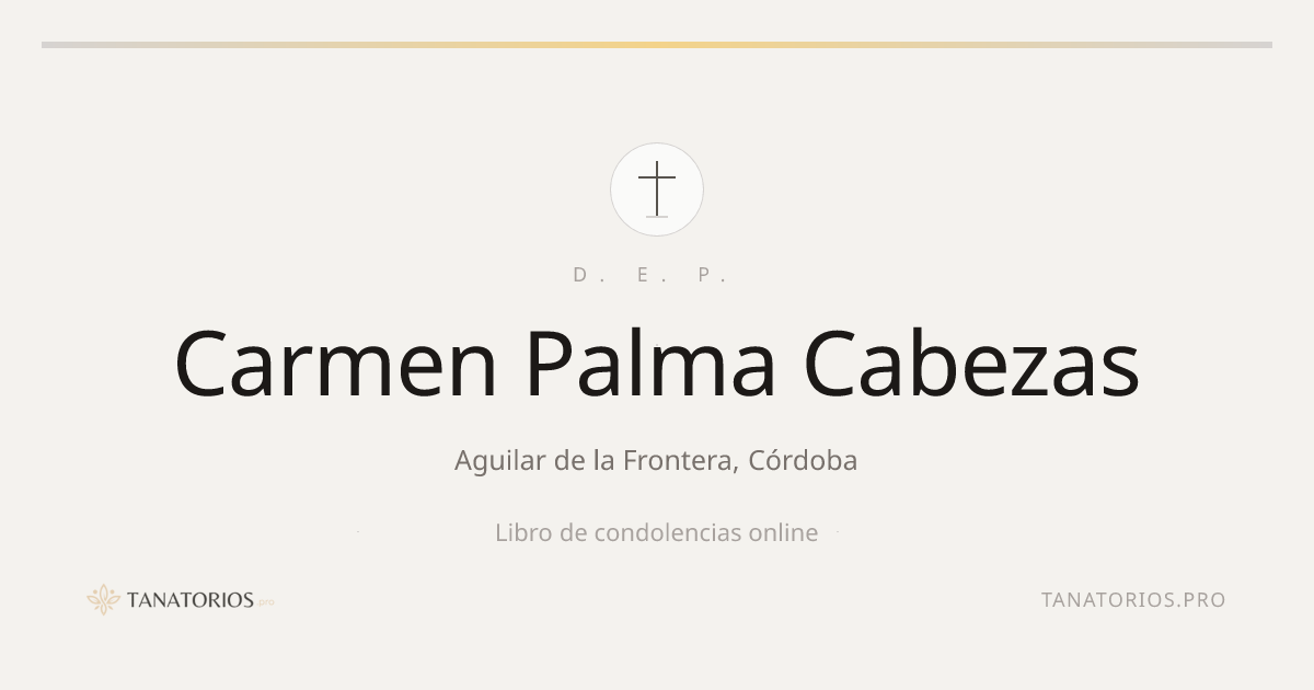 Memorial de Carmen Palma Cabezas