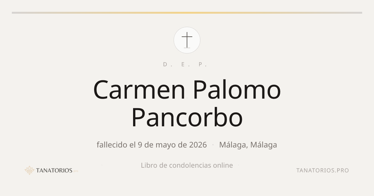 Memorial de Carmen Palomo Pancorbo
