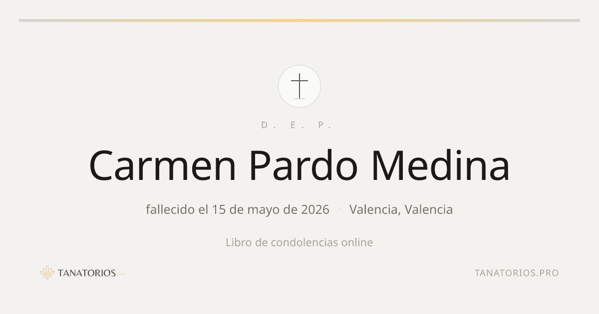 Memorial de Carmen Pardo Medina