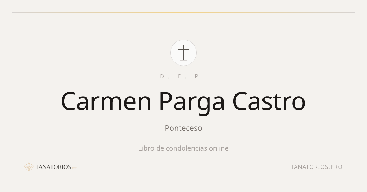 Memorial de Carmen Parga Castro