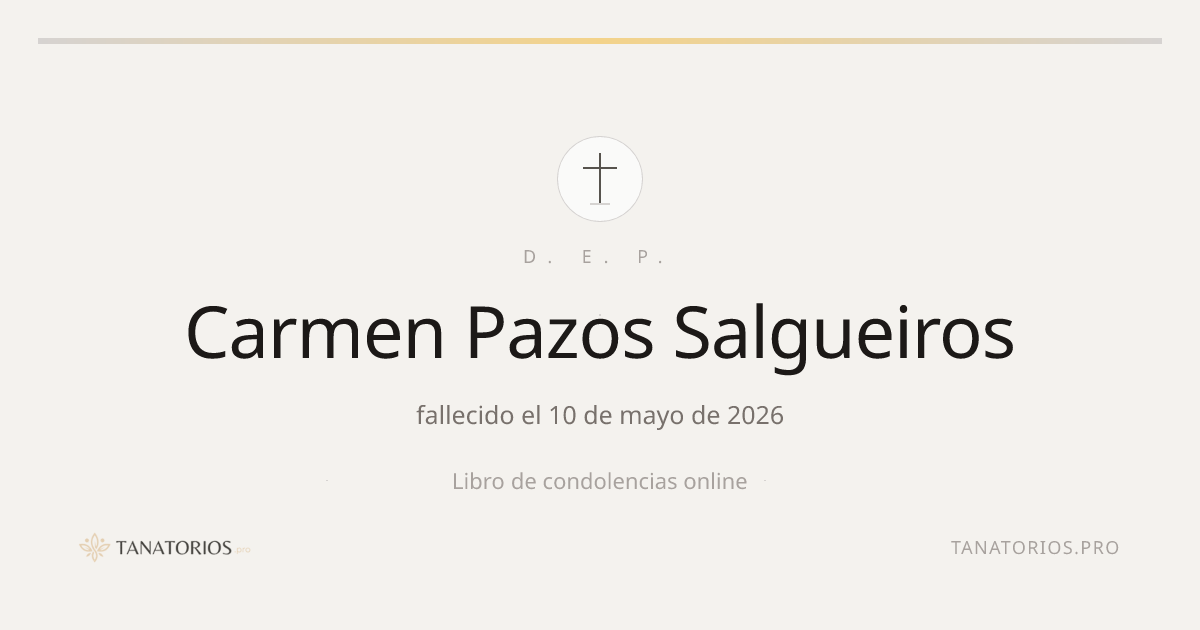 Memorial de Carmen Pazos Salgueiros