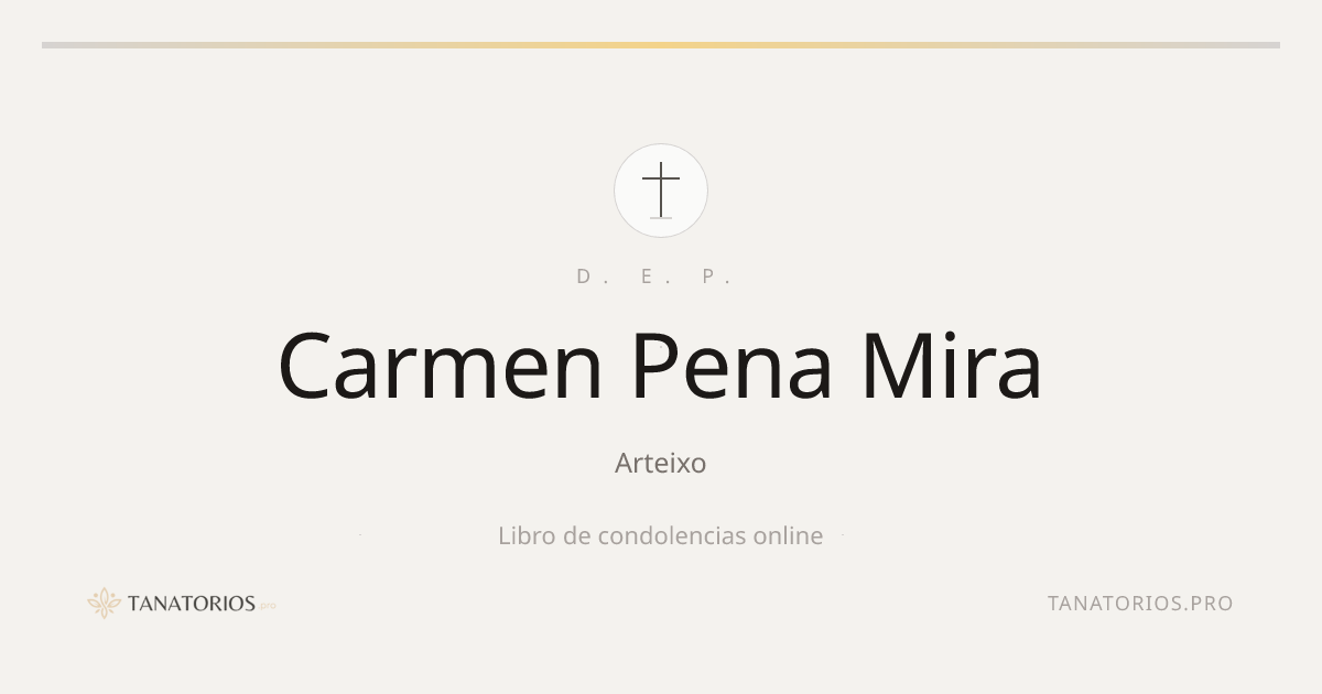 Memorial de Carmen Pena Mira