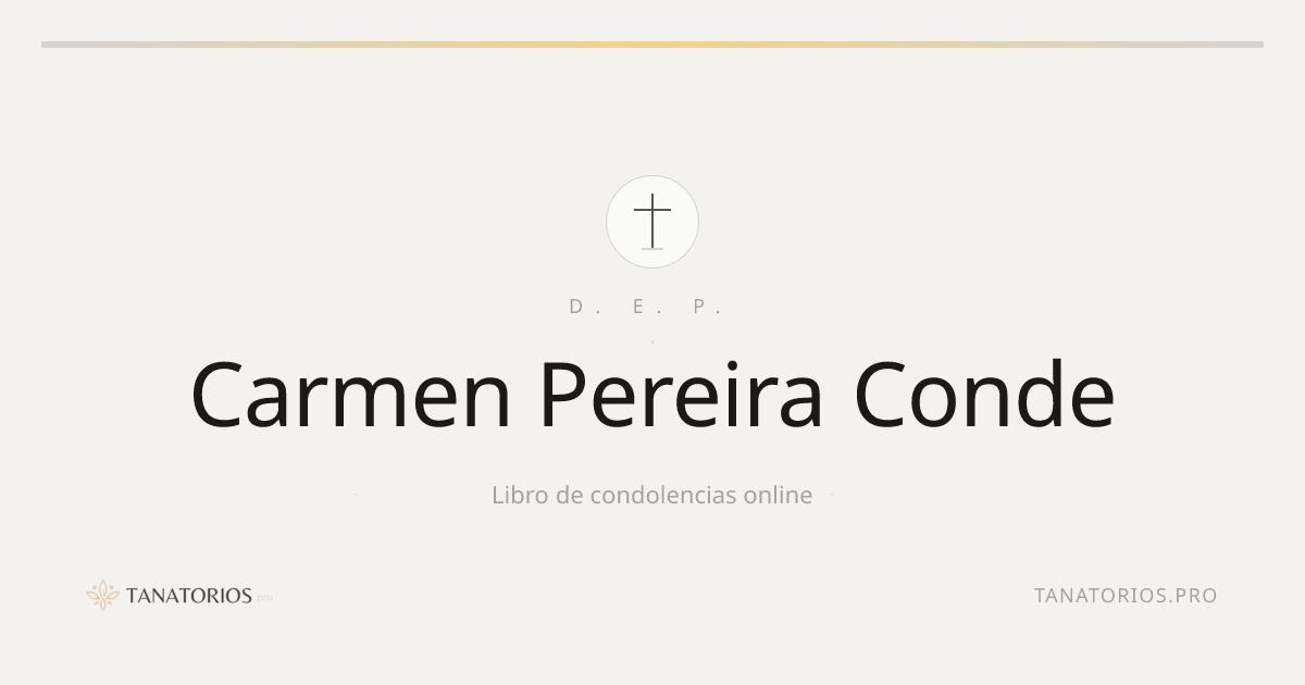Memorial de Carmen Pereira Conde