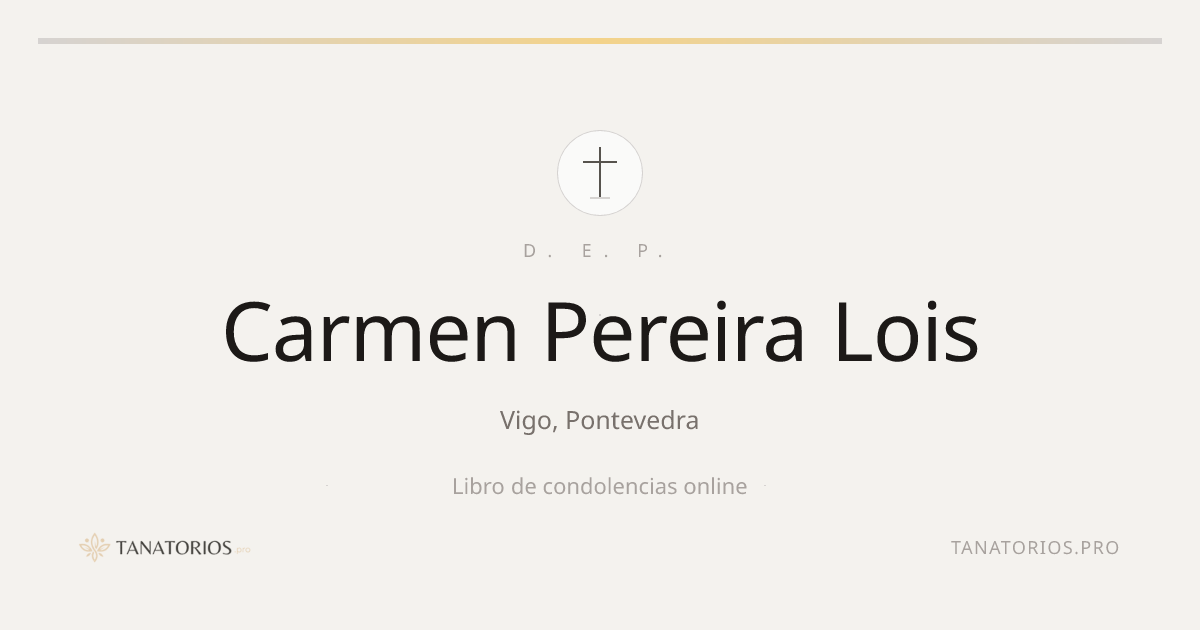 Memorial de Carmen Pereira Lois