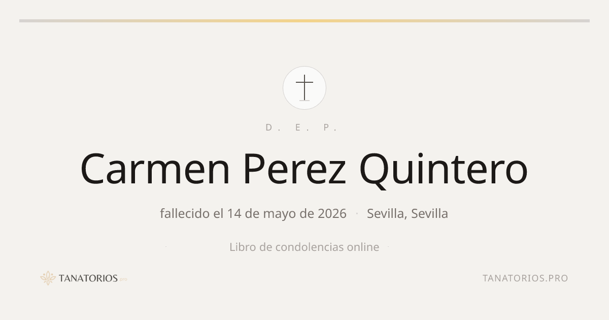 Memorial de Carmen Perez Quintero
