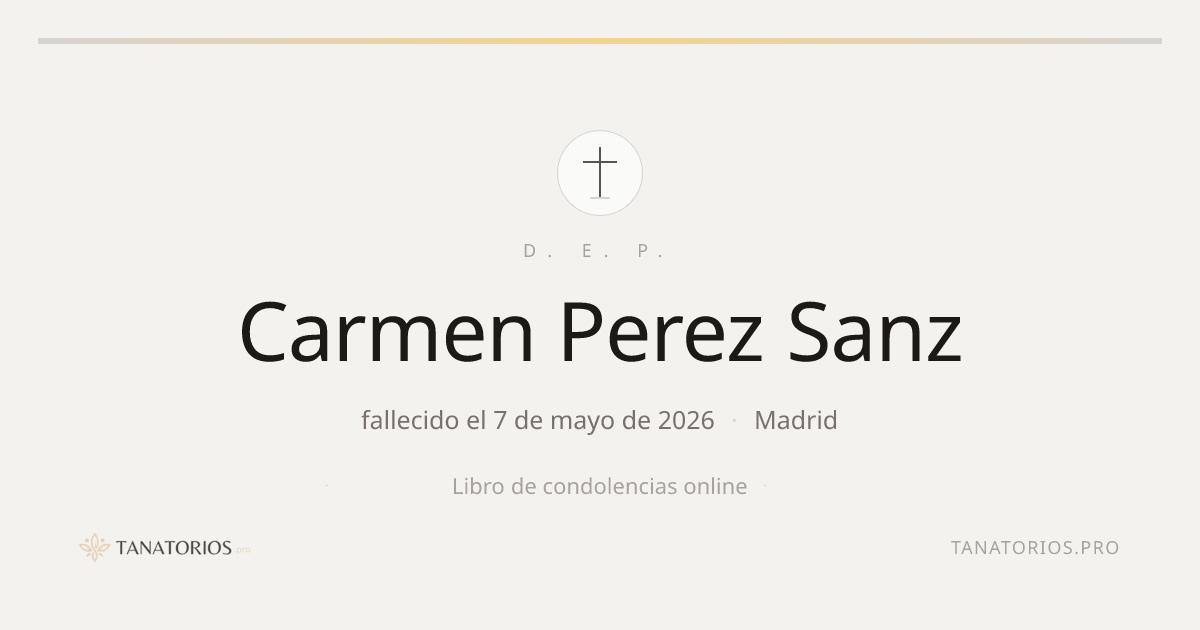 Memorial de Carmen Perez Sanz