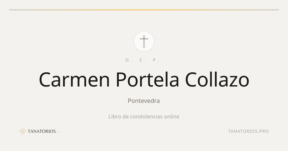Memorial de Carmen Portela Collazo