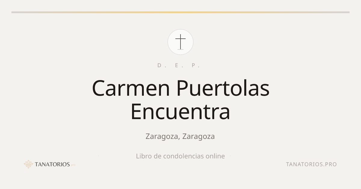 Memorial de Carmen Puertolas Encuentra