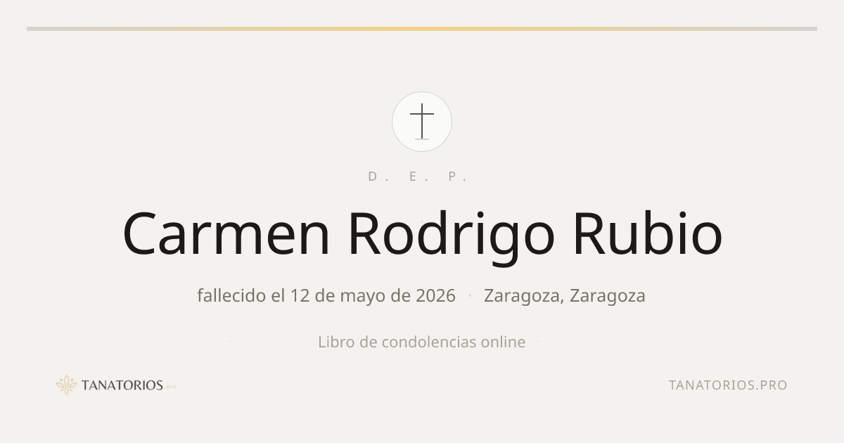 Memorial de Carmen Rodrigo Rubio