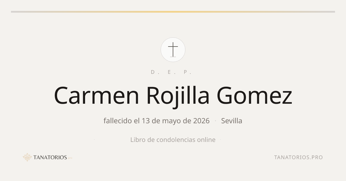 Memorial de Carmen Rojilla Gomez