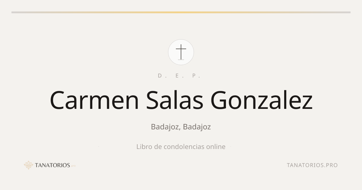 Memorial de Carmen Salas Gonzalez