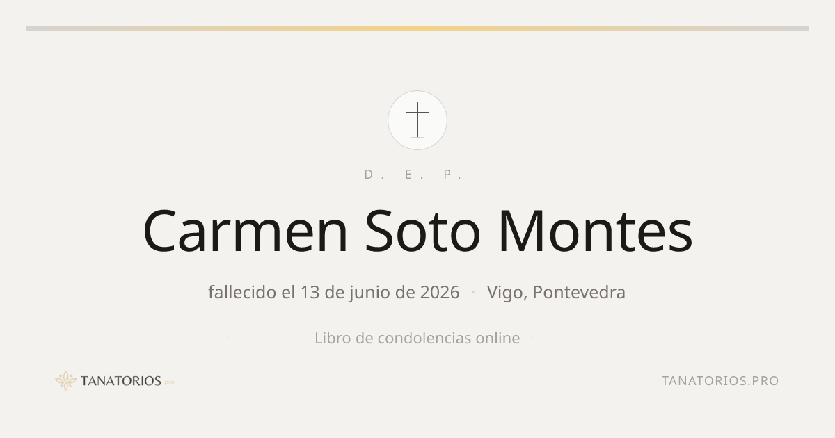 Memorial de Carmen Soto Montes