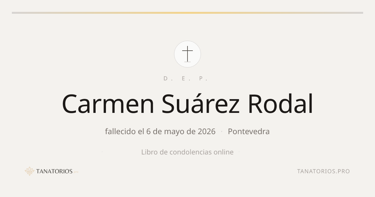 Memorial de Carmen Suárez Rodal