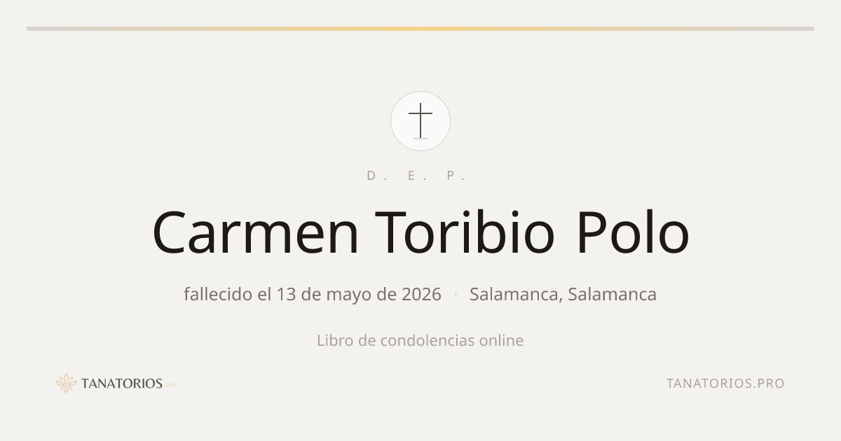 Memorial de Carmen Toribio Polo