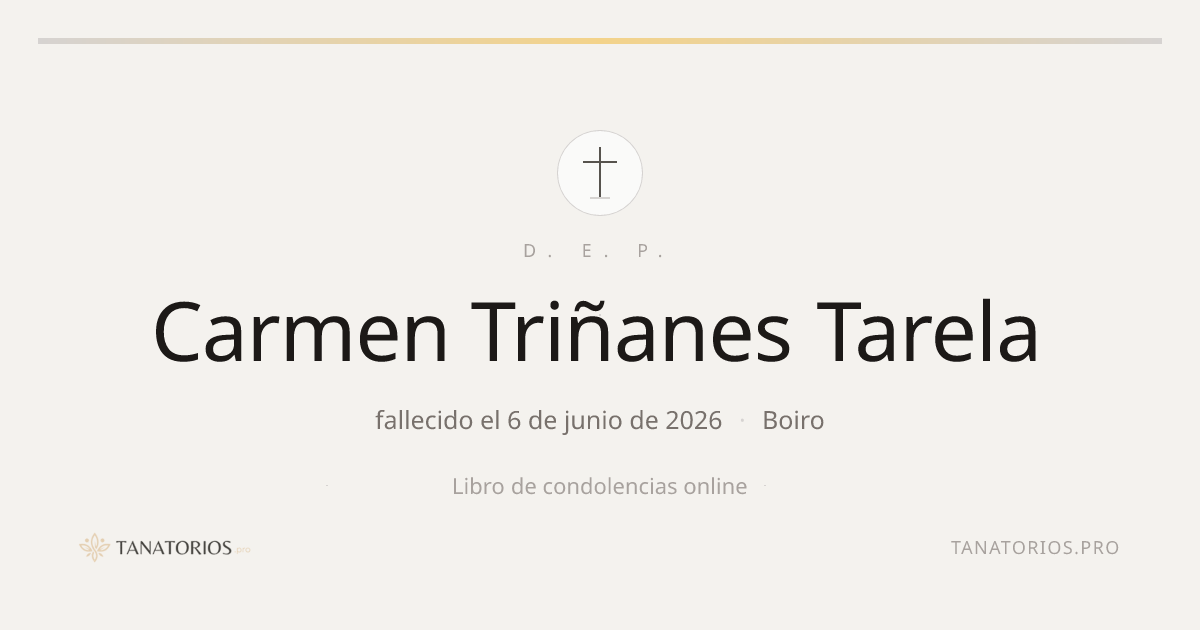 Memorial de Carmen Triñanes Tarela