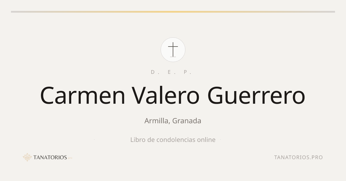Memorial de Carmen Valero Guerrero