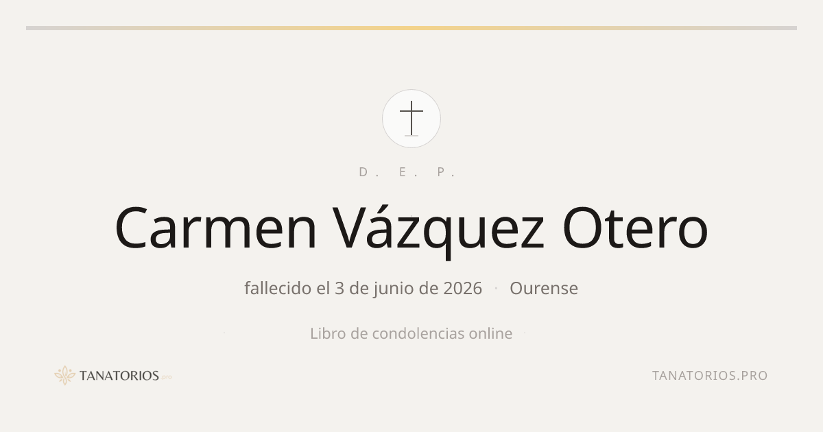 Memorial de Carmen Vázquez Otero