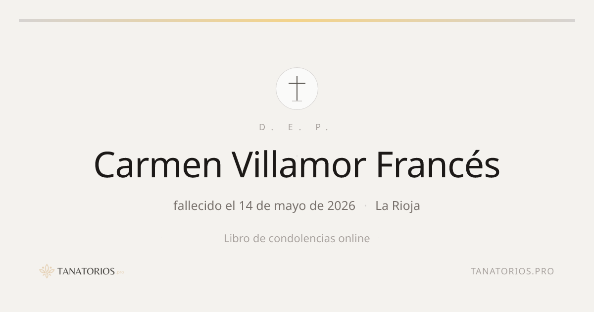 Memorial de Carmen Villamor Francés