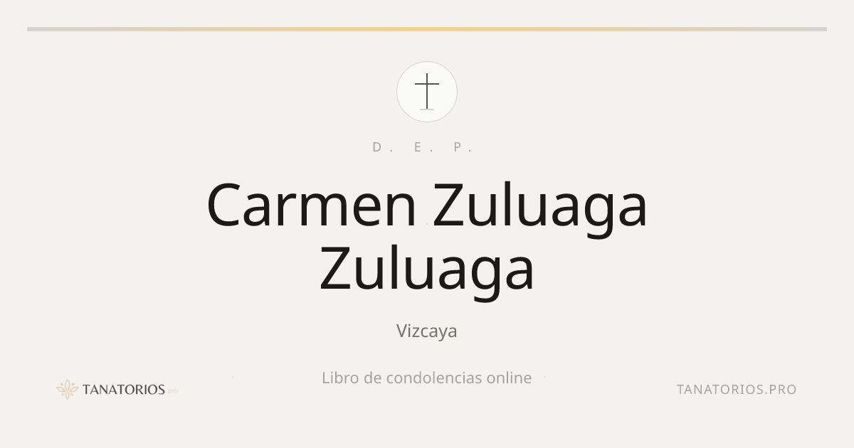 Memorial de Carmen Zuluaga Zuluaga