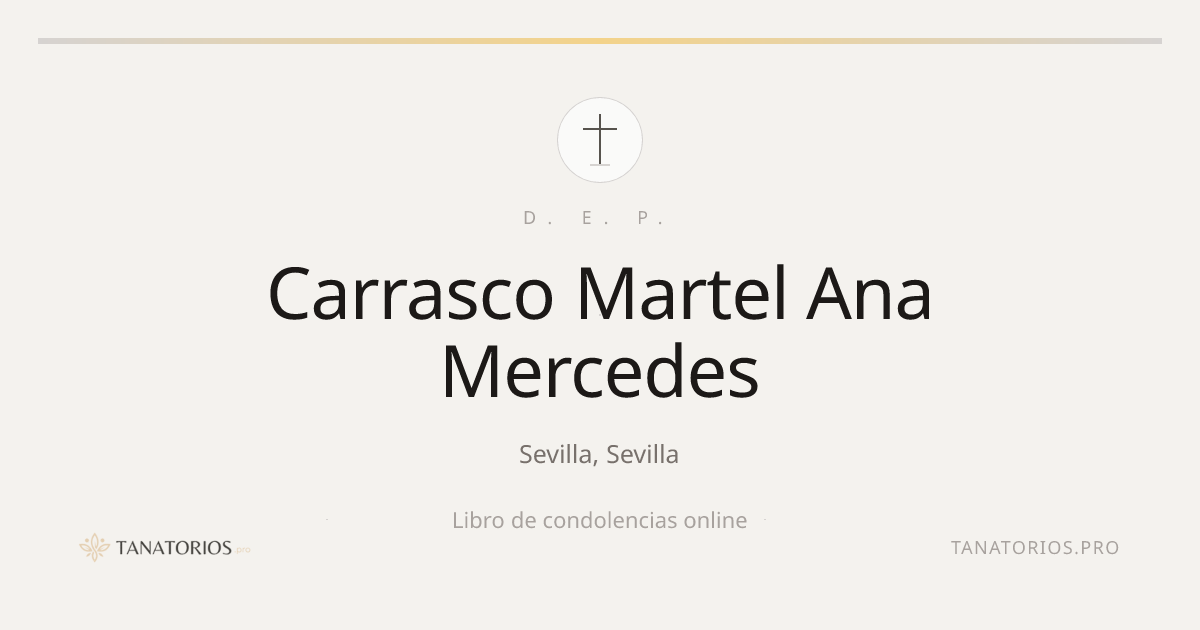 Memorial de Carrasco Martel Ana Mercedes