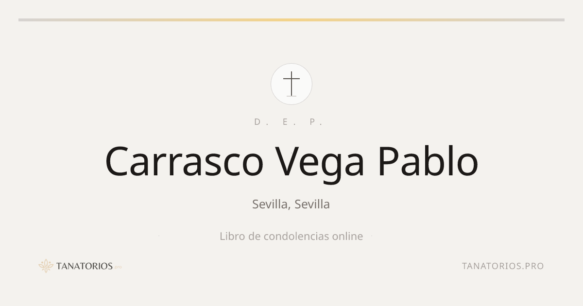Memorial de Carrasco Vega Pablo
