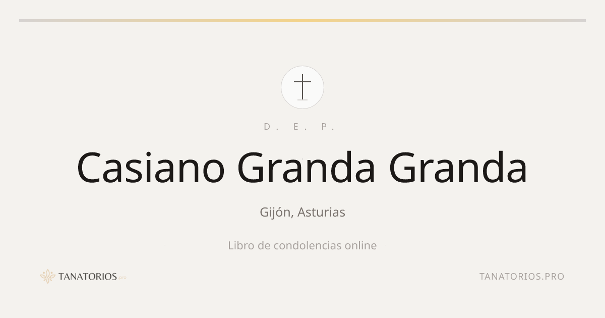 Memorial de Casiano Granda Granda