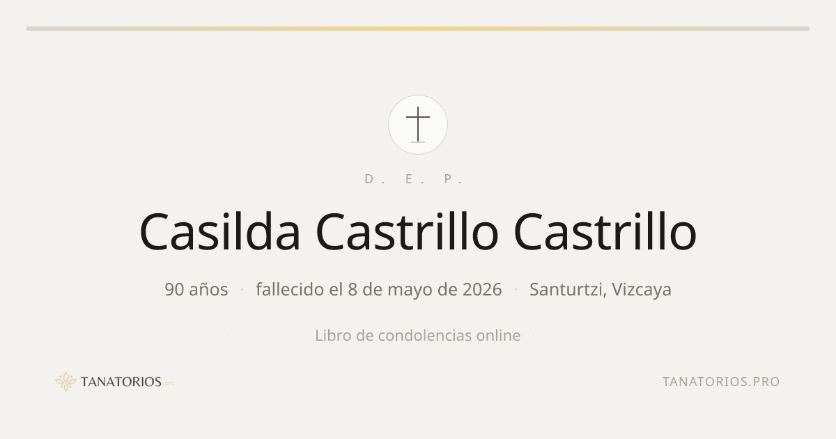 Memorial de Casilda Castrillo Castrillo