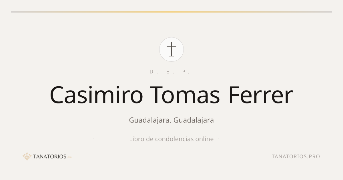 Memorial de Casimiro Tomas Ferrer