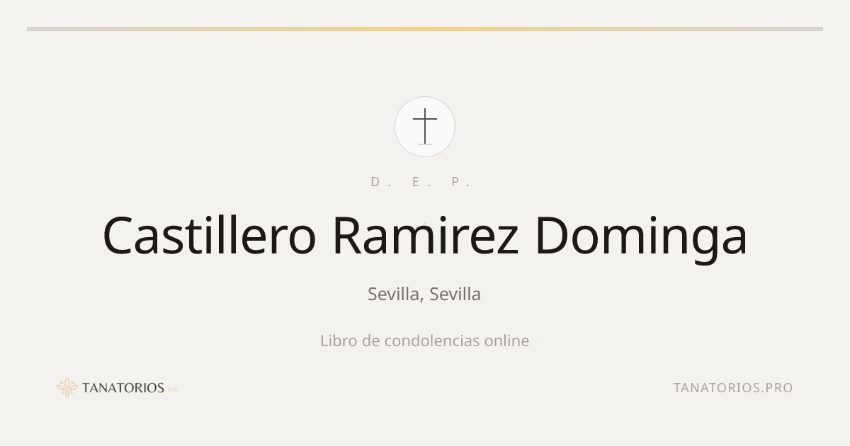 Memorial de Castillero Ramirez Dominga