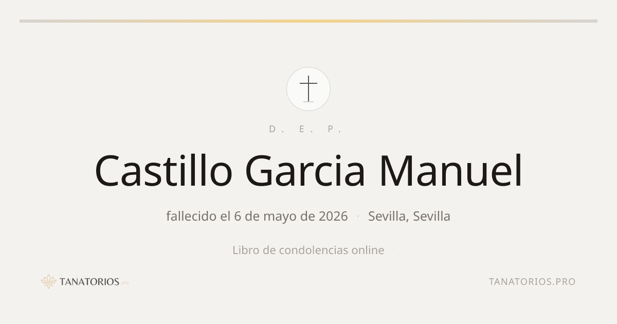 Memorial de Castillo Garcia Manuel