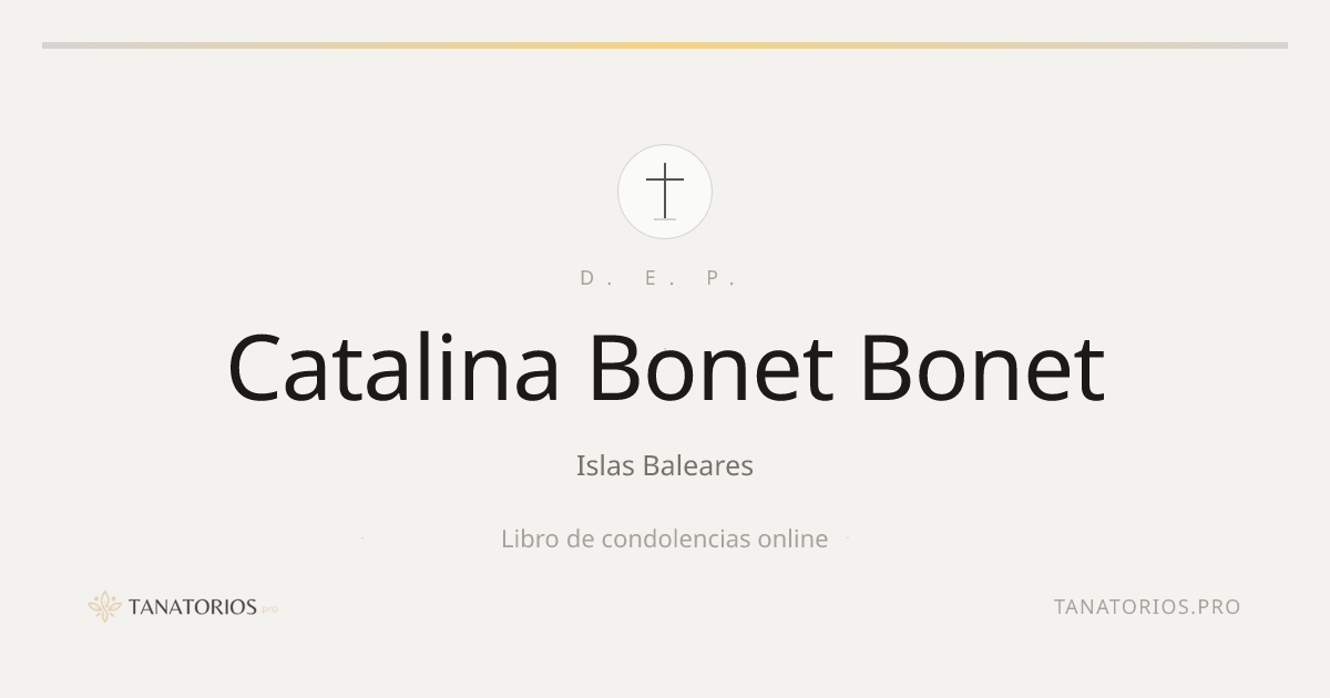 Memorial de Catalina Bonet Bonet
