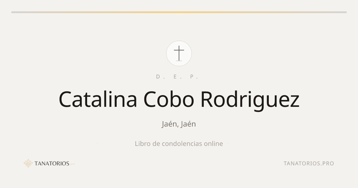 Memorial de Catalina Cobo Rodriguez
