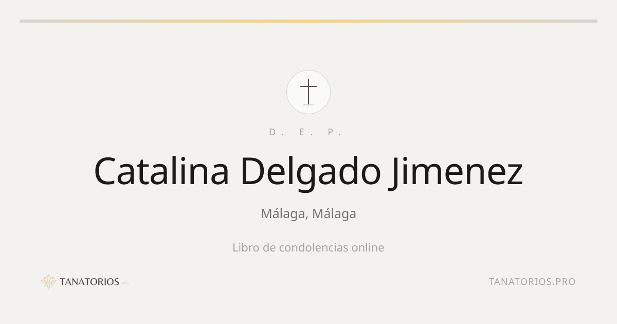 Memorial de Catalina Delgado Jimenez