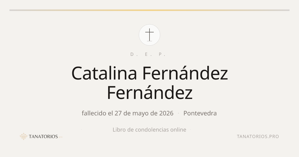 Memorial de Catalina Fernández Fernández
