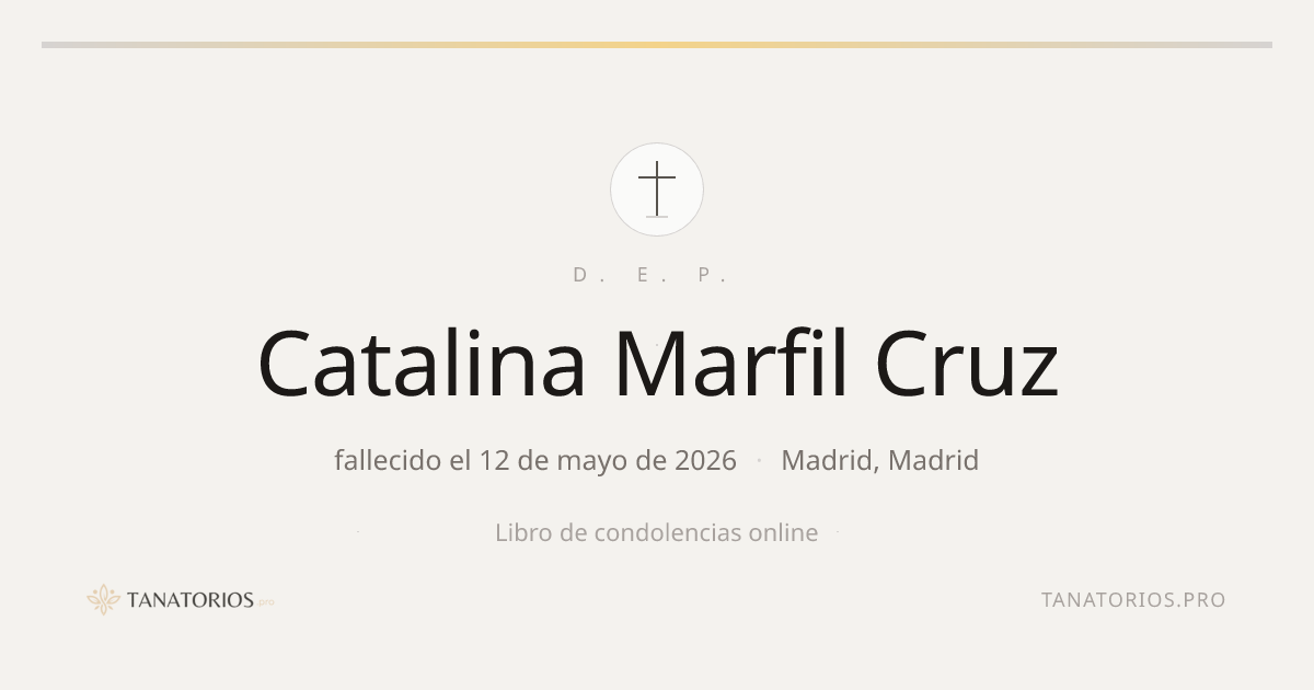 Memorial de Catalina Marfil Cruz
